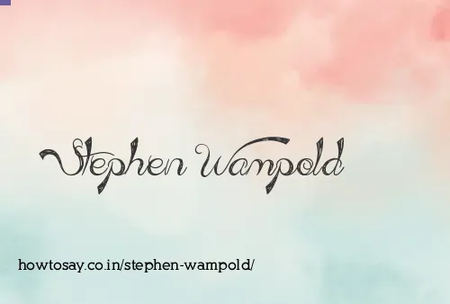 Stephen Wampold