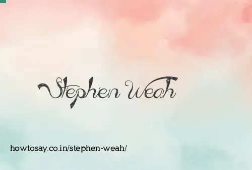 Stephen Weah
