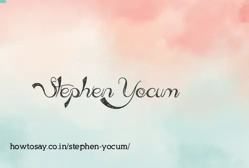 Stephen Yocum