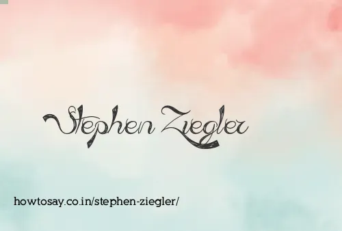 Stephen Ziegler