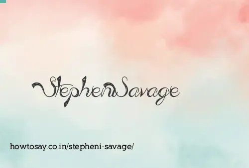 Stepheni Savage