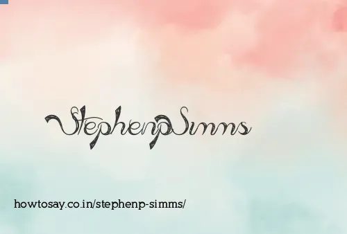Stephenp Simms