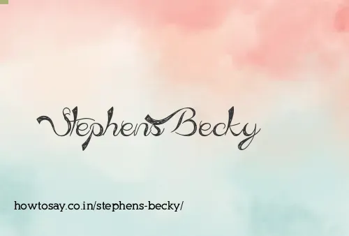 Stephens Becky