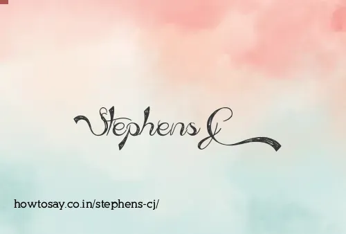 Stephens Cj