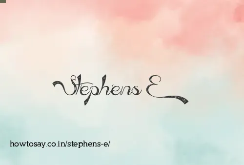 Stephens E