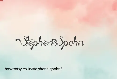 Stephens Spohn