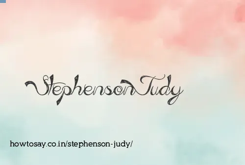 Stephenson Judy