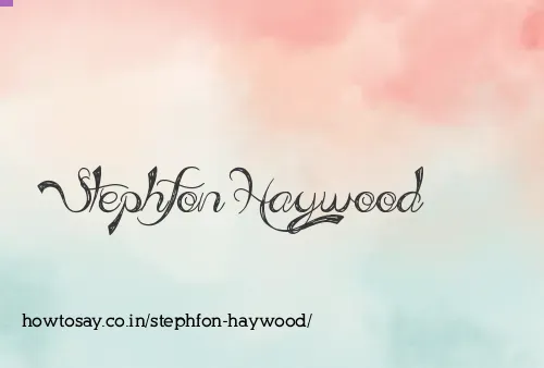 Stephfon Haywood