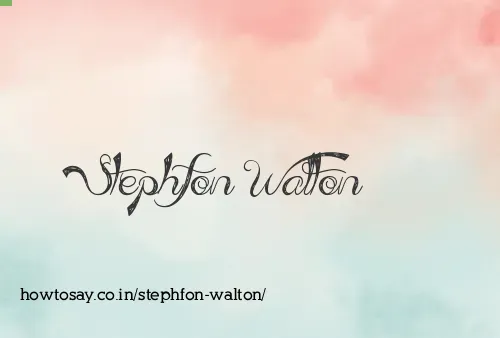 Stephfon Walton