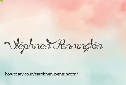 Stephnen Pennington