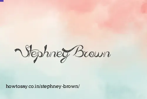Stephney Brown