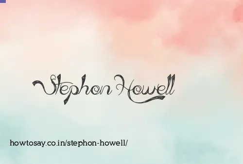 Stephon Howell
