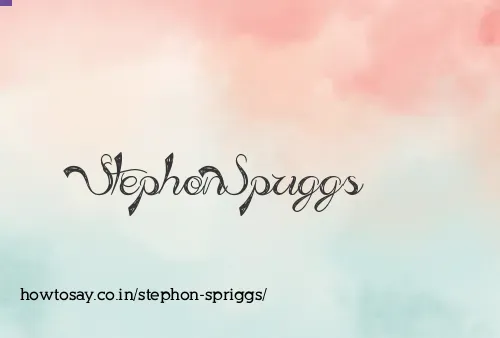 Stephon Spriggs