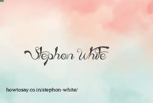 Stephon White