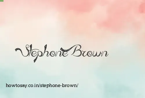 Stephone Brown