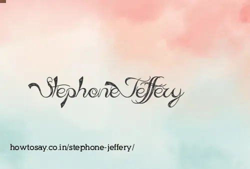 Stephone Jeffery