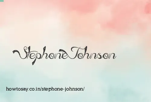 Stephone Johnson