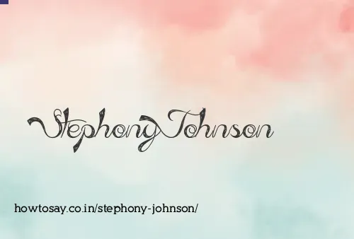 Stephony Johnson