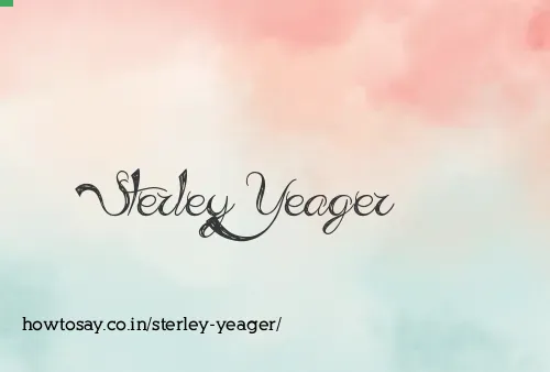 Sterley Yeager