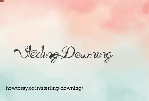 Sterling Downing