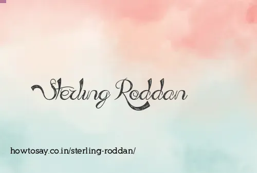Sterling Roddan