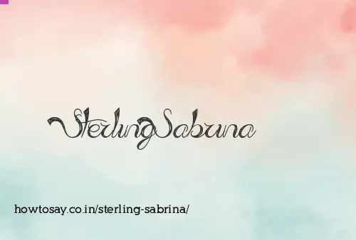 Sterling Sabrina