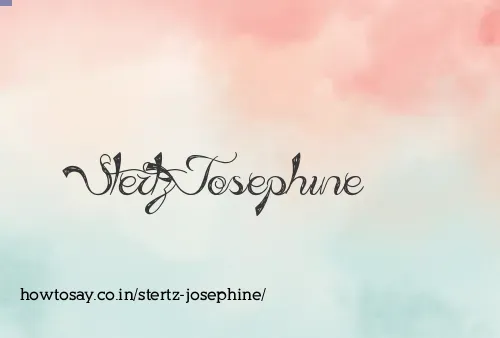 Stertz Josephine