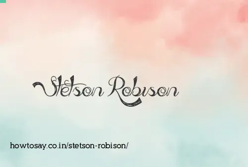Stetson Robison