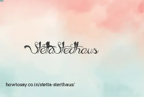 Stetta Sterthaus