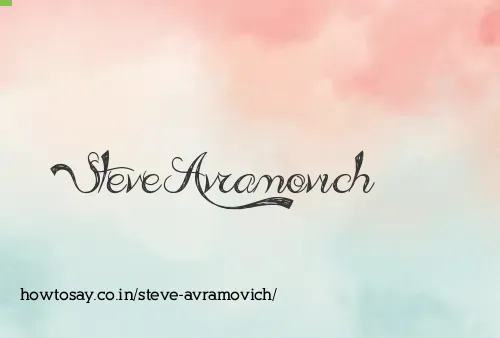 Steve Avramovich