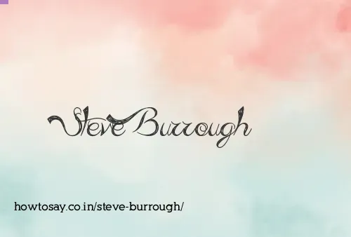 Steve Burrough