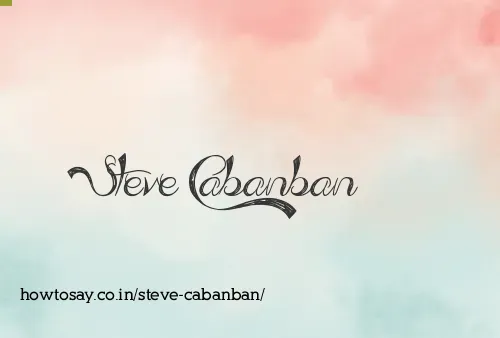 Steve Cabanban