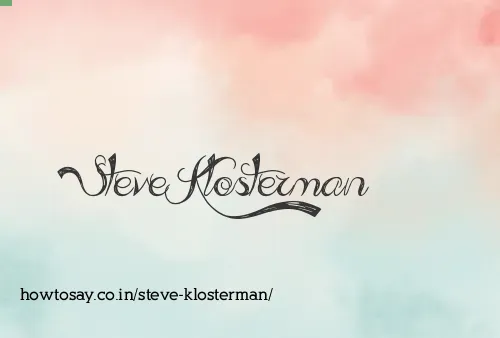 Steve Klosterman