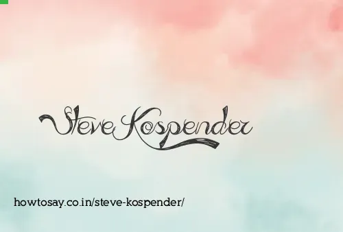 Steve Kospender