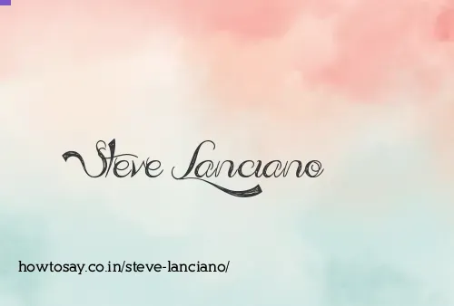Steve Lanciano