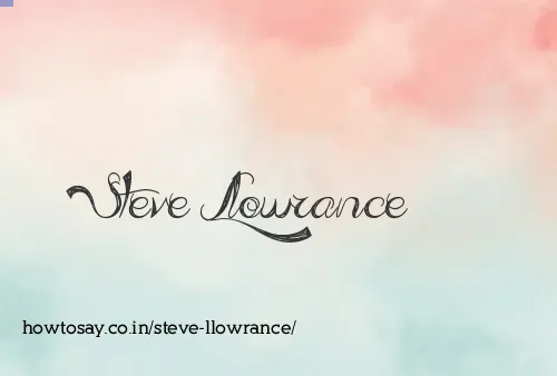 Steve Llowrance