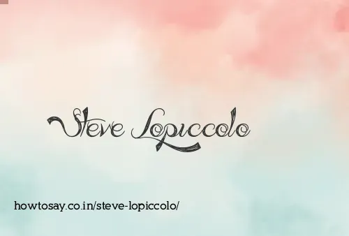Steve Lopiccolo