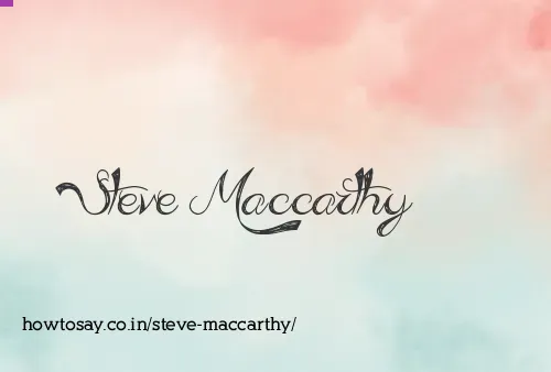Steve Maccarthy