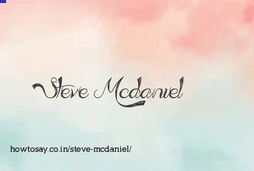 Steve Mcdaniel