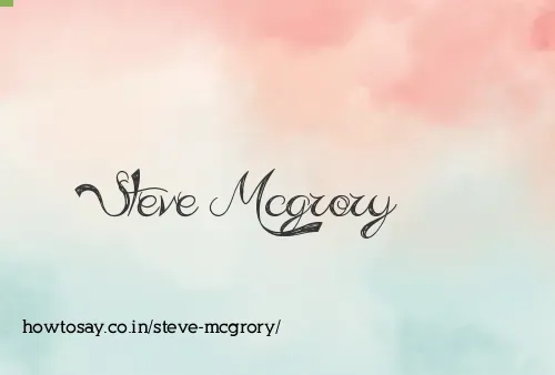 Steve Mcgrory