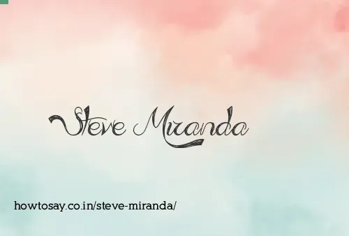 Steve Miranda