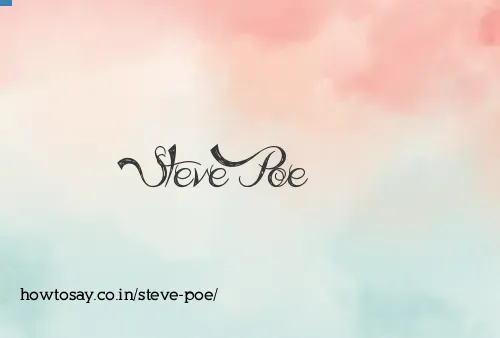 Steve Poe