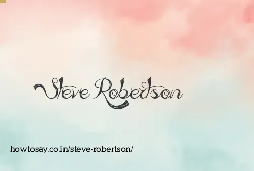 Steve Robertson