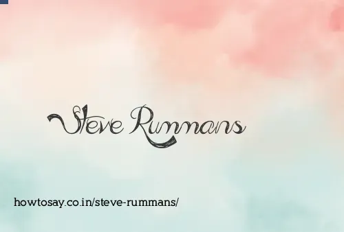 Steve Rummans