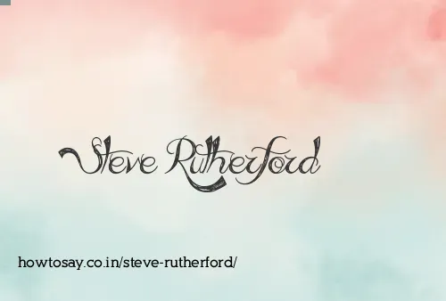 Steve Rutherford