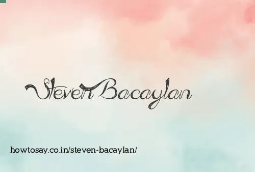 Steven Bacaylan