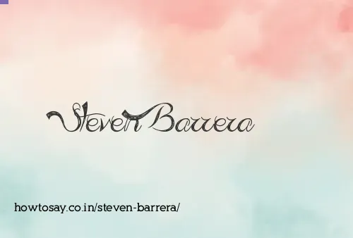 Steven Barrera