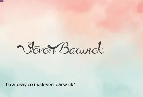 Steven Barwick