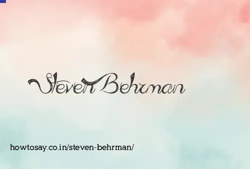 Steven Behrman