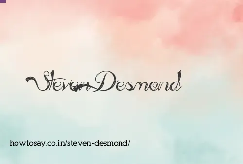 Steven Desmond